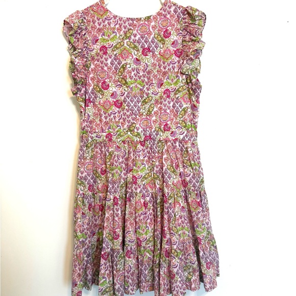 2/$30 Taylor - Pink Green Floral V-Neck Dress XL Elastic Waist Pockets NWT - Picture 8 of 9